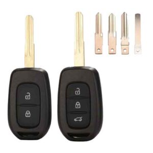 Carcasa de llave para Renault Renault Sandero Logan Lodgy Dokker Dacia Duster 2015+, carcasa de 2/3 botones